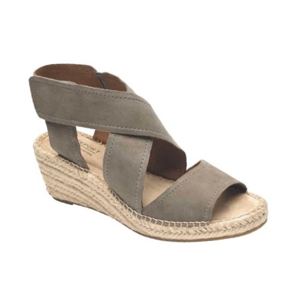 Rockport Cobb Hill Kairi X Strap Wedge Sandals NWT